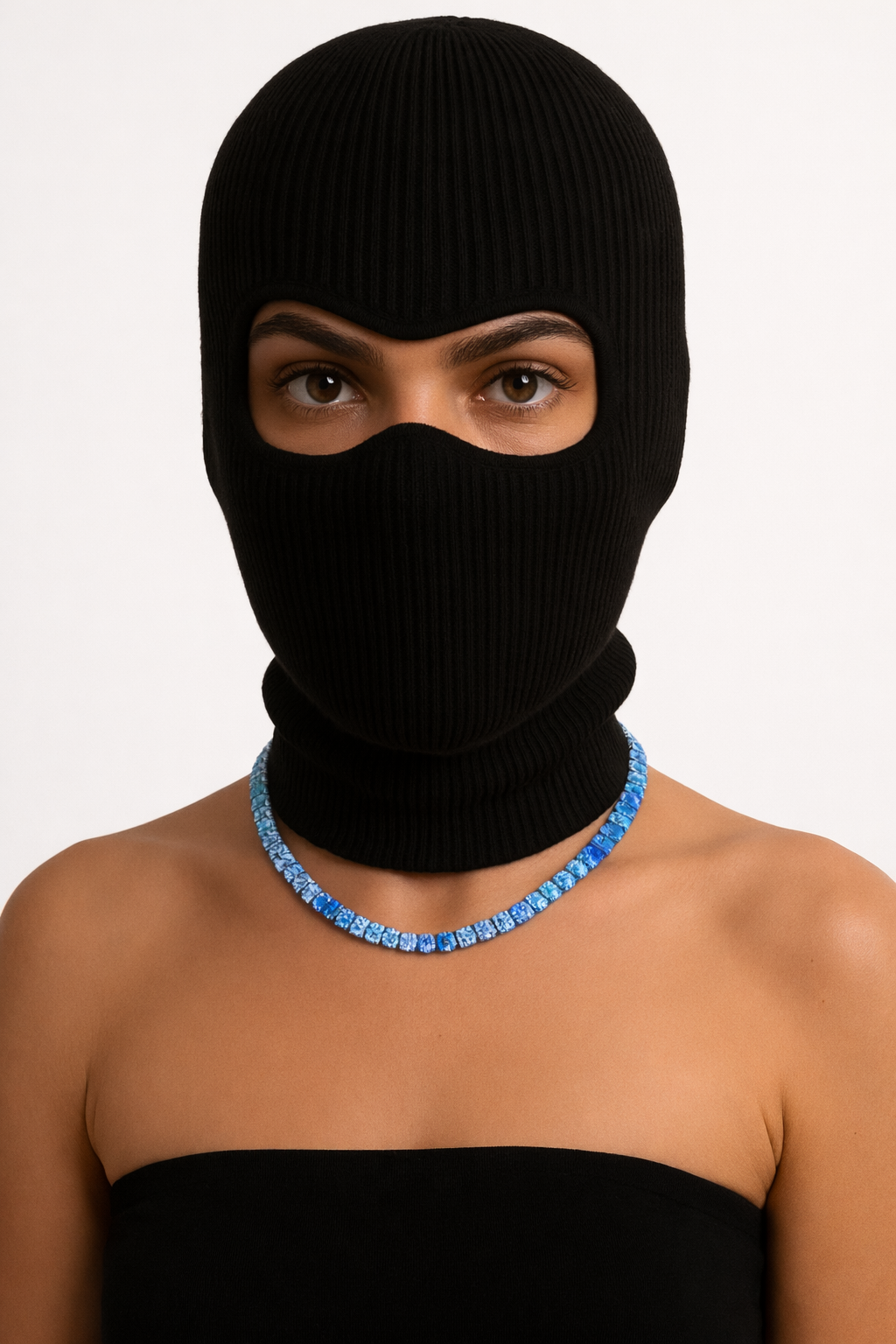 5MM Blue Moissanite Tennis Chain - view 3