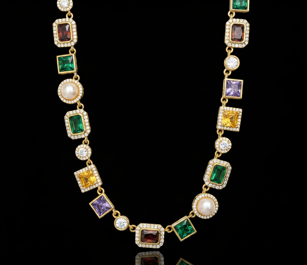 Multi Gemstone Bracelet 18K