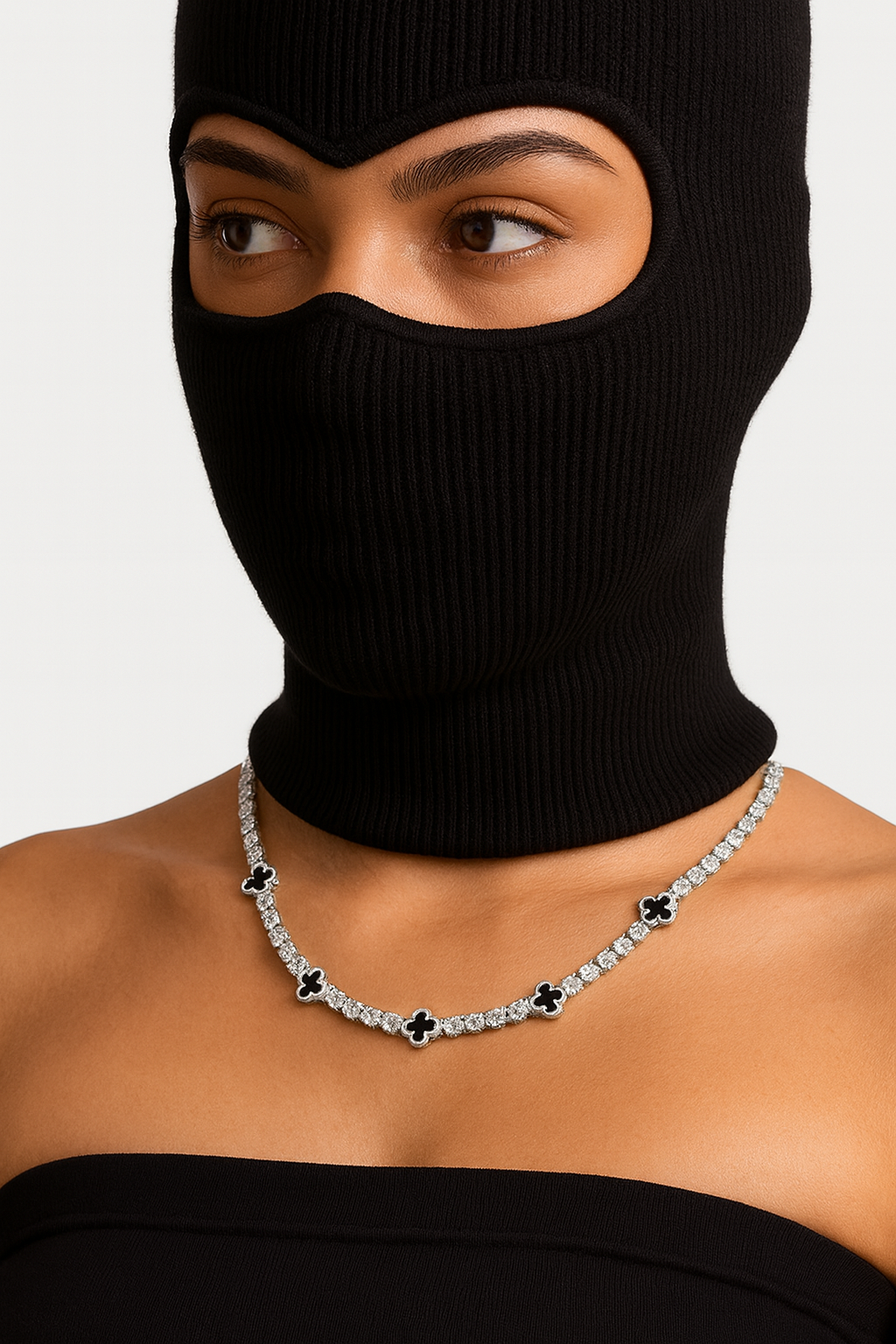 White Clover Moissanite Bracelet